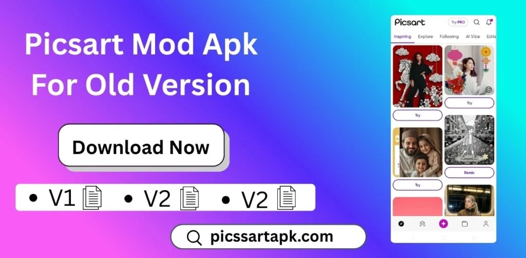 PicsArt Mod APK for Old Version 1 picsart mod apk for old version in users
