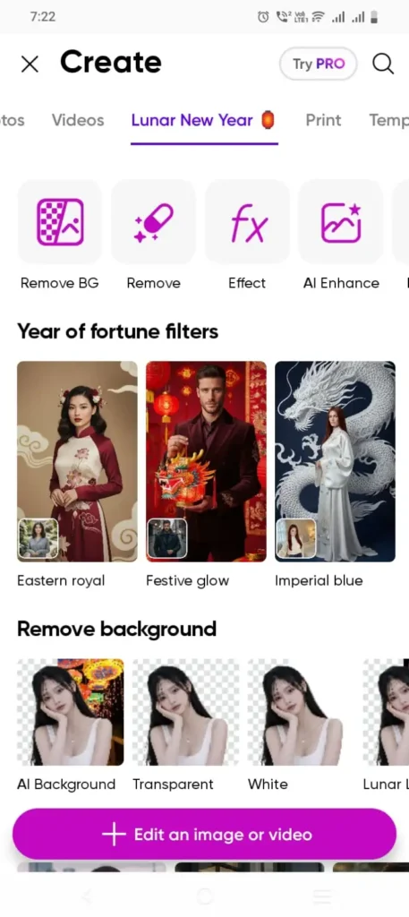 PicsArt Mod APK AI background remover tool in action