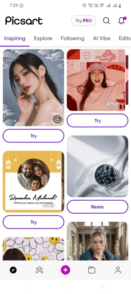 PicsArt Mod APK collage maker with custom layout options