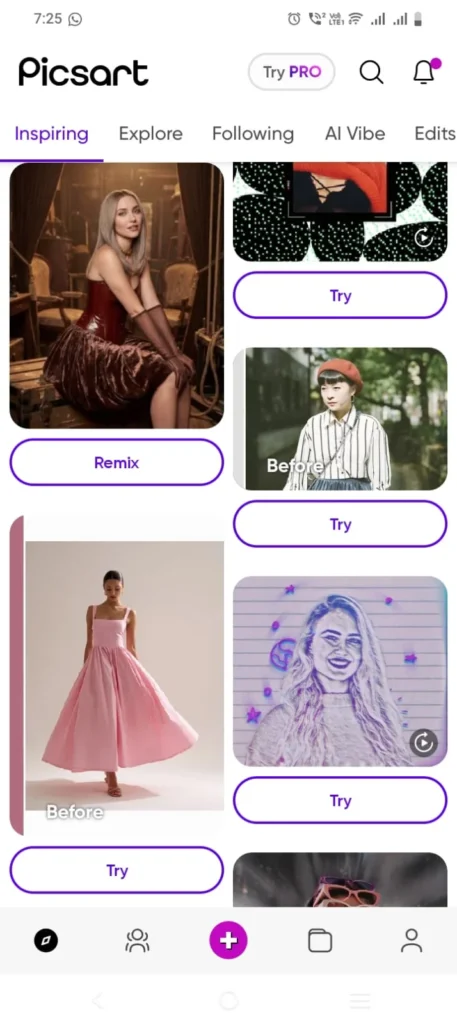 PicsArt Mod APK ad-free interface without interruptions