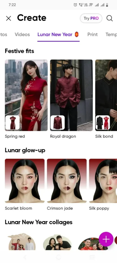 PicsArt Mod APK photo editor dashboard with advanced tools