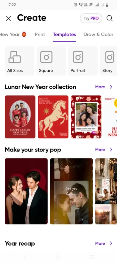 PicsArt Mod APK unlimited stickers and design elements library