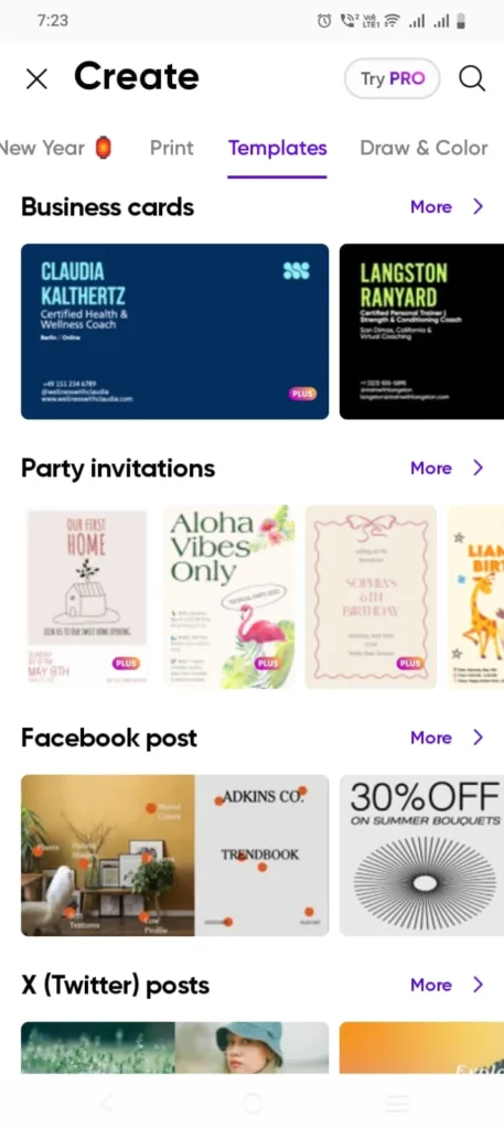 PicsArt Mod APK text editing feature with stylish fonts